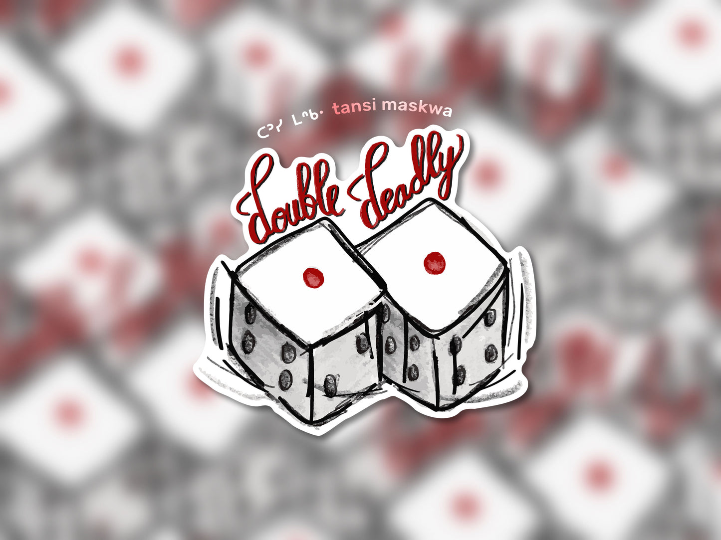 Sticker - double deadly