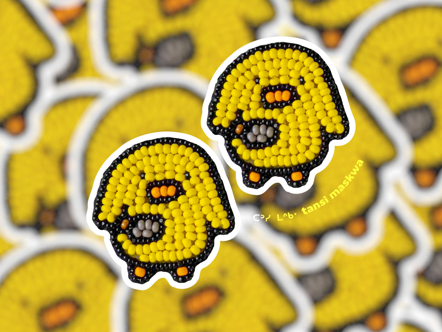 Double Trouble Ducks · Mini Beadwork Stickers