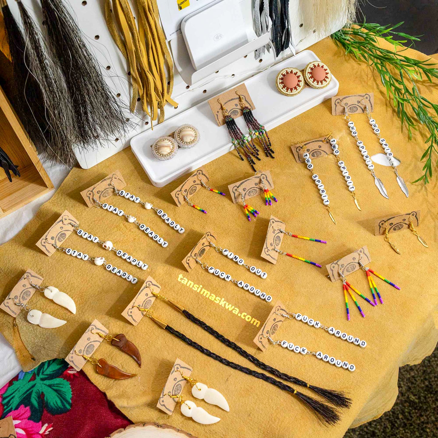 Hanging Letters · Earrings