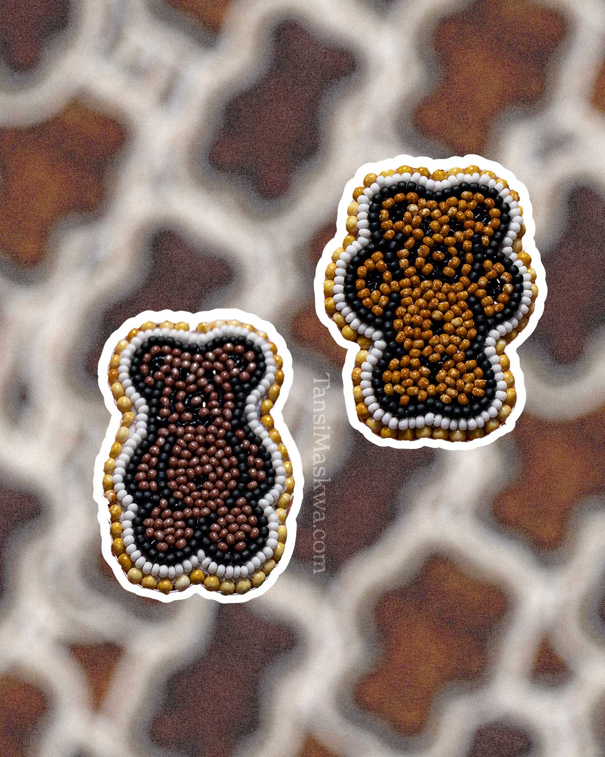 Bear Cookies · Mini Beadwork Stickers
