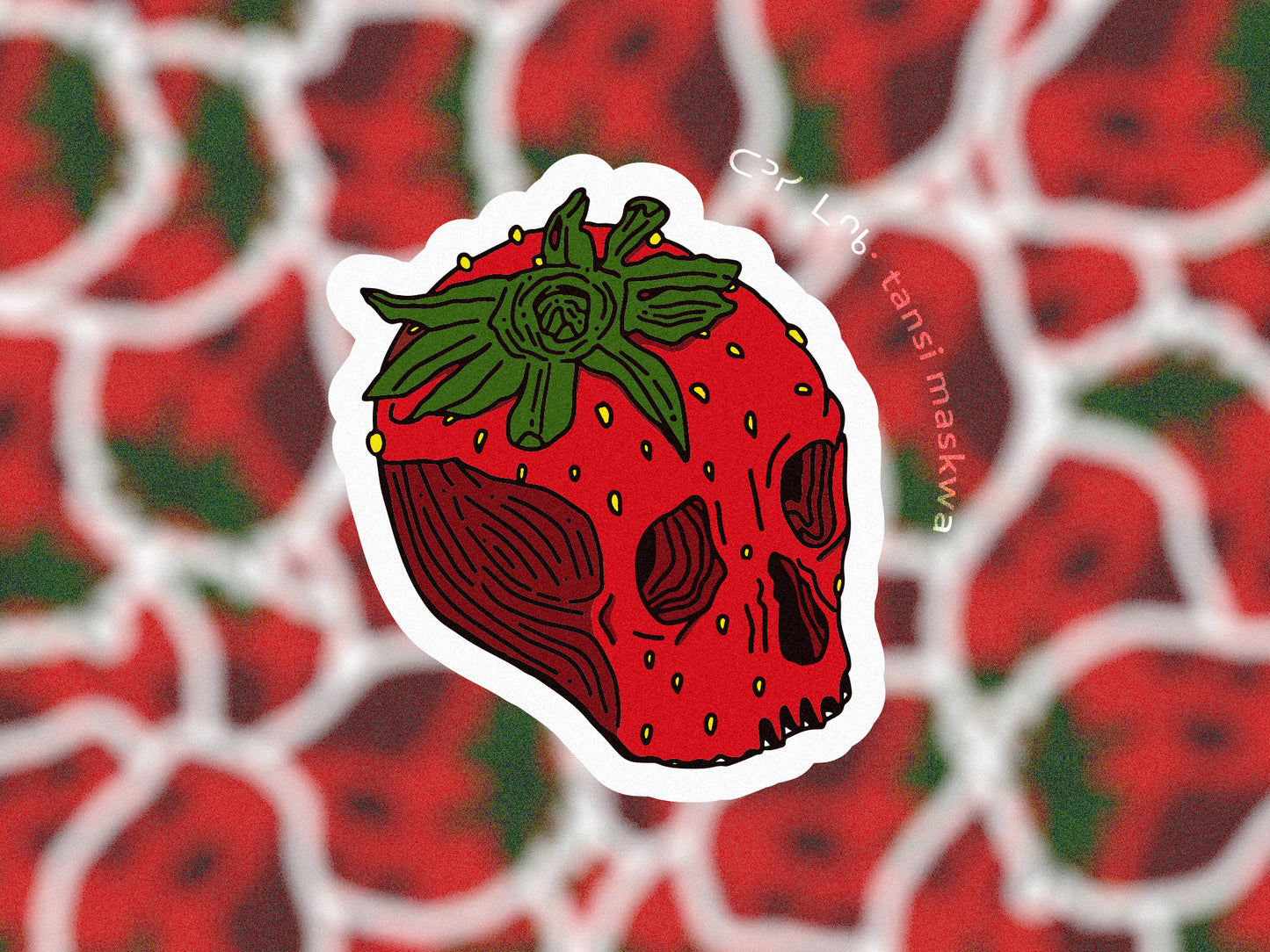Strawberry Skull · Sticker