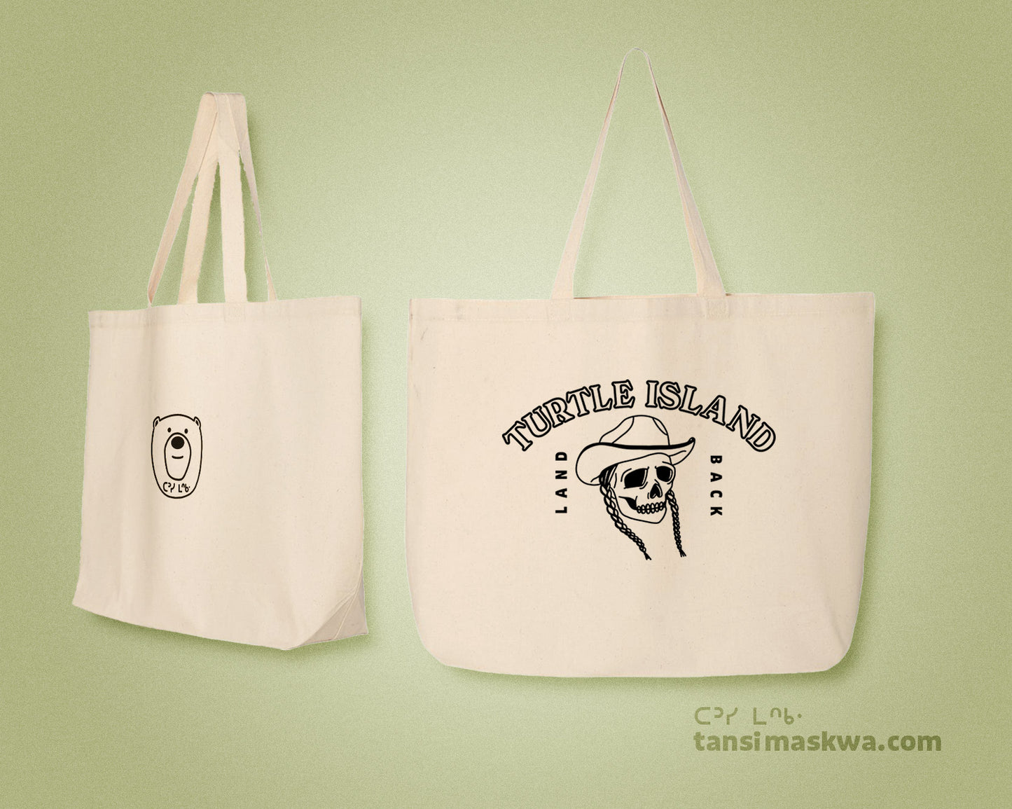 Turtle Island Land Back Tote Bag