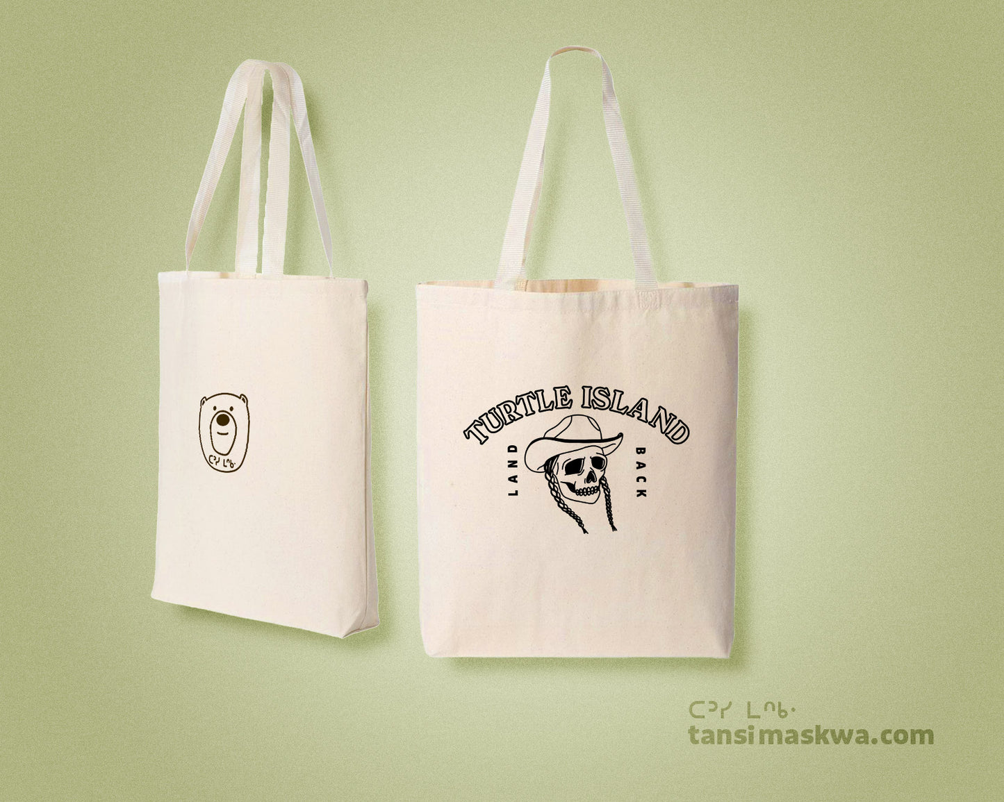 Turtle Island Land Back Tote Bag