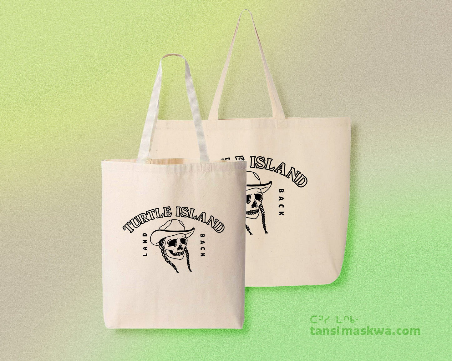 Turtle Island Land Back Tote Bag