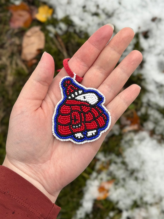 Puffer Snoopy Ornament / Hanging Beadwork