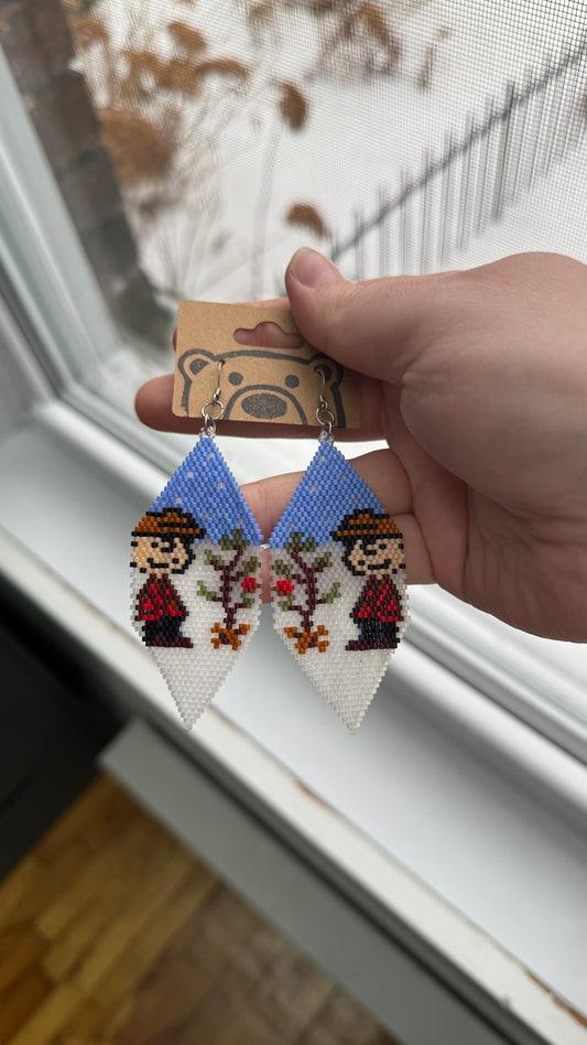 Charlie Brown Christmas · Brick Stitch Earrings