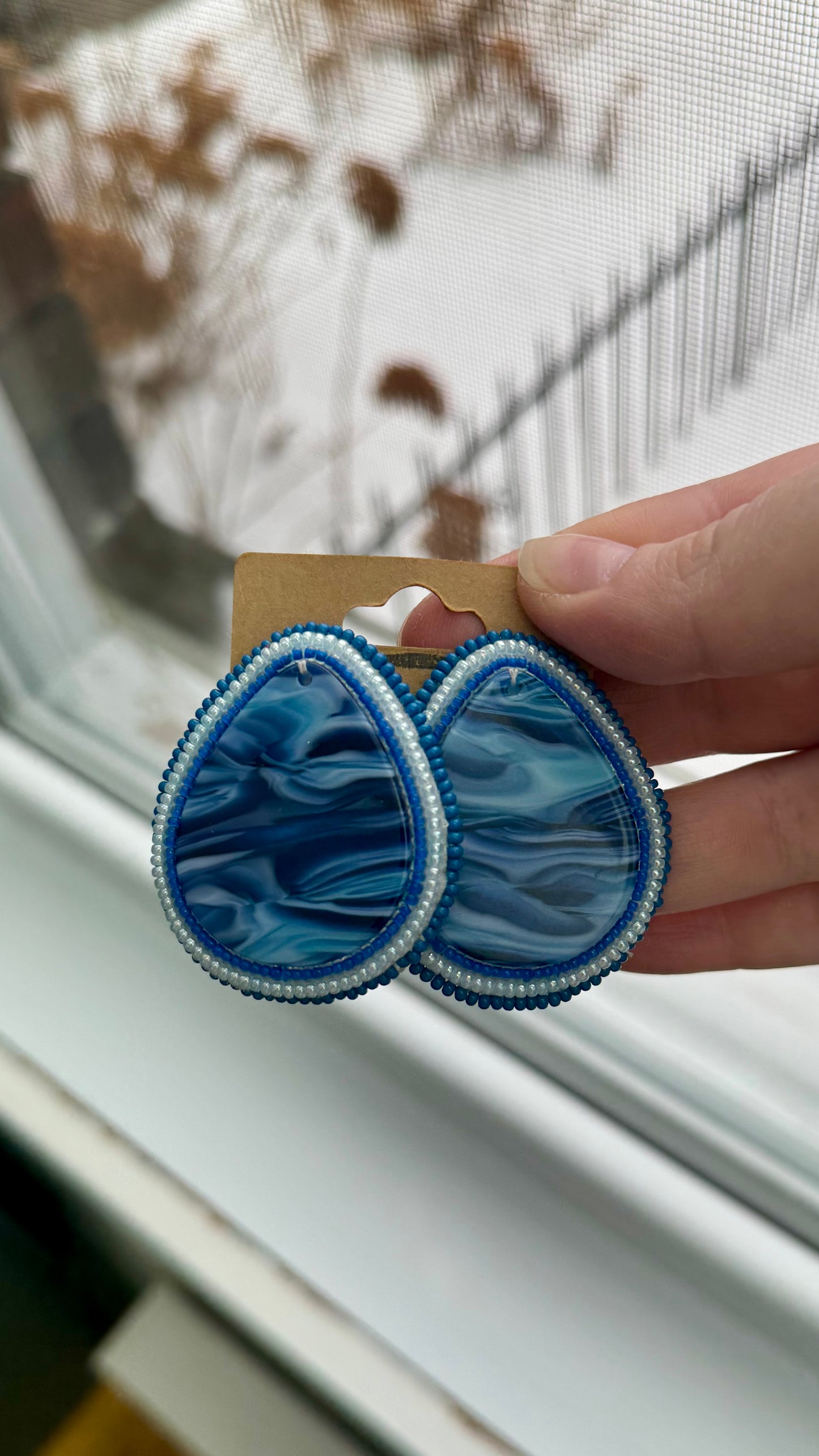 Ice River Beaded Earrings