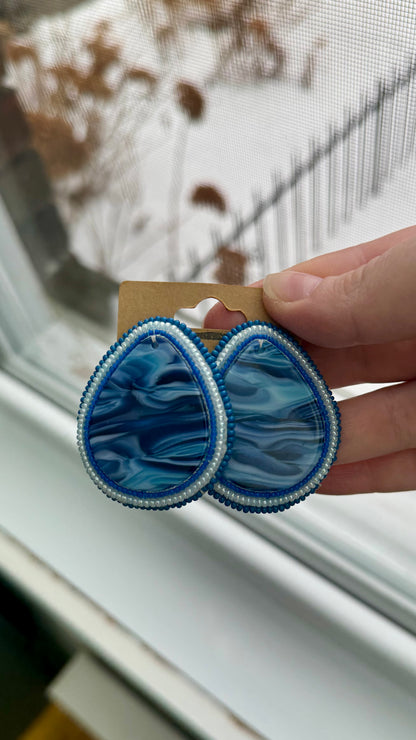 Ice River Beaded Earrings