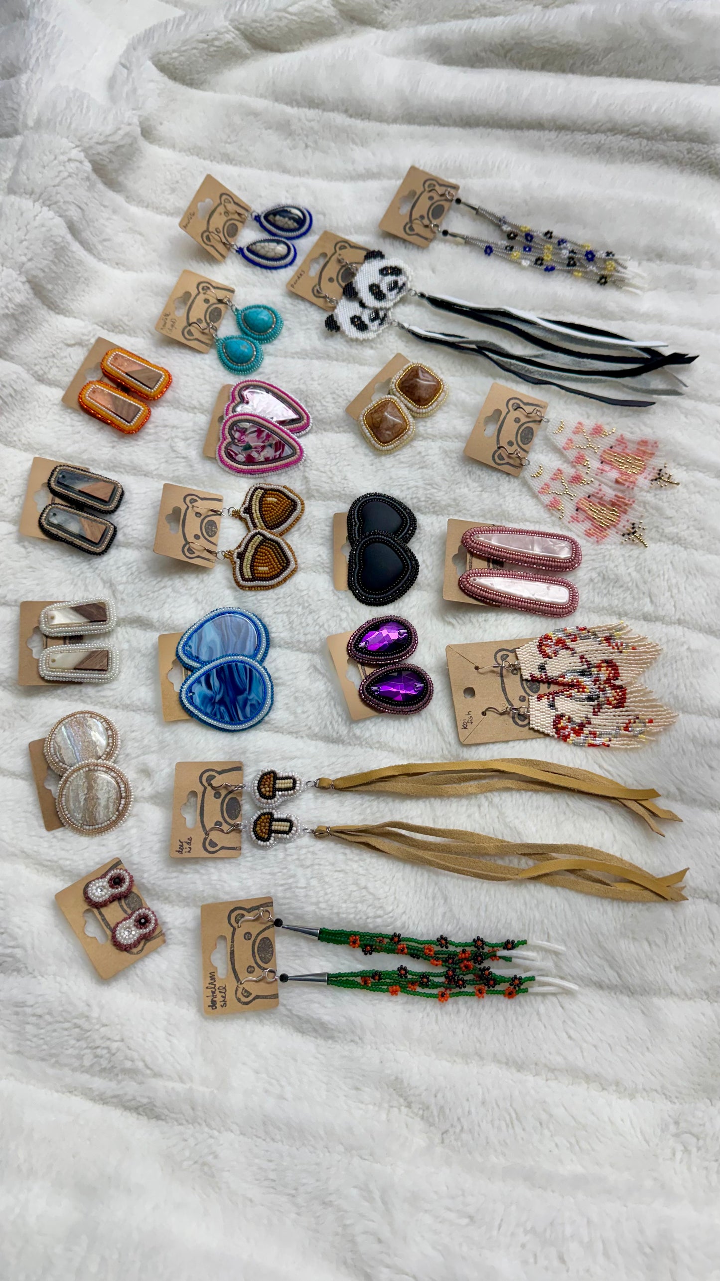 Acorn Beaded Earrings