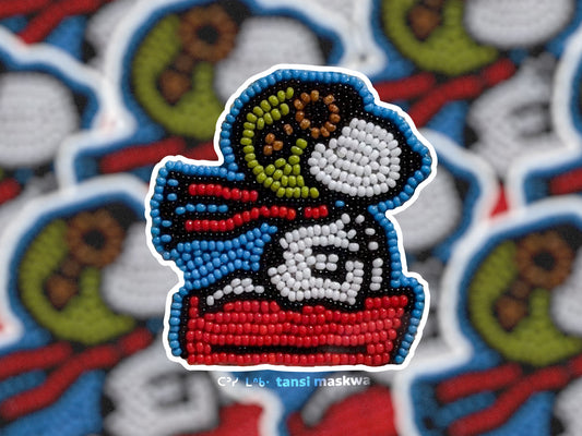 Flying Ace Snoopy · Beadwork Sticker
