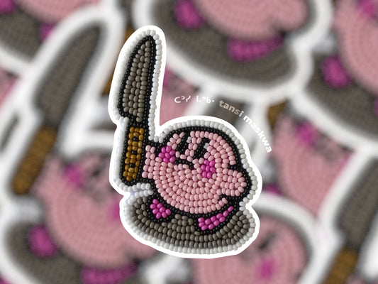 Killer Kirby · Beadwork Sticker