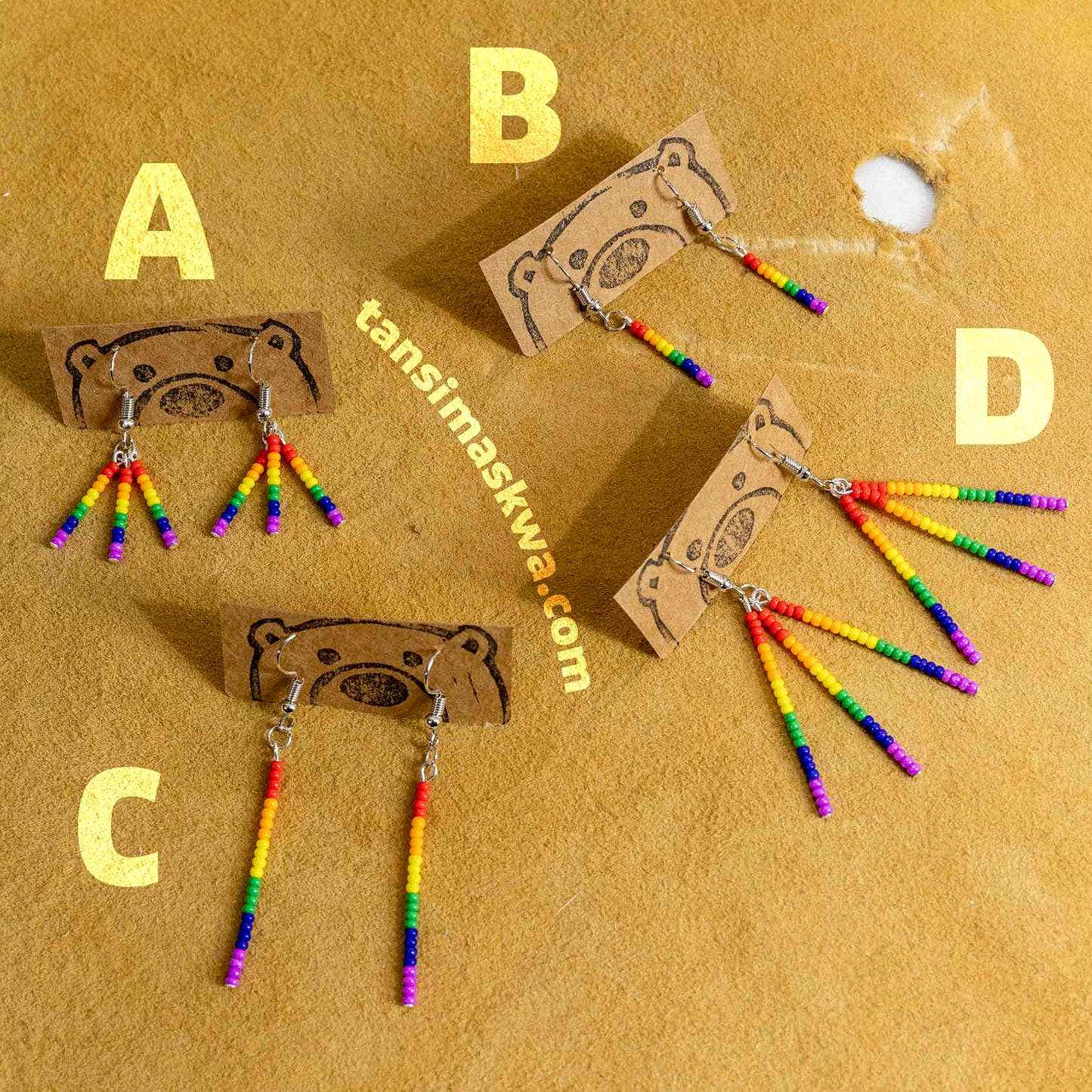 Rainbow Pins · Earrings