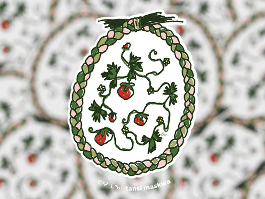 Sweetgrass n Strawberries · Sticker