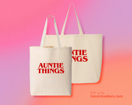 Auntie Things Tote Bag