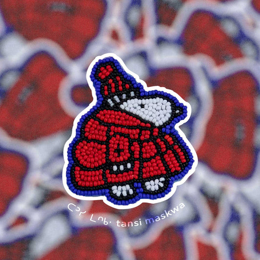 Puffer Jacket Snoopy∙ Beadwork Sticker