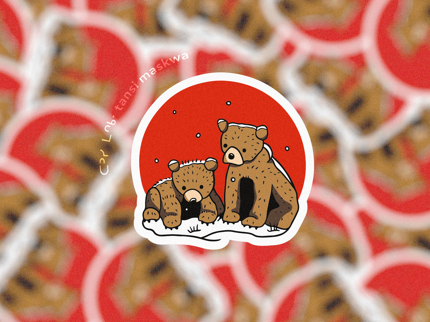 Snowy Cubs · Sticker